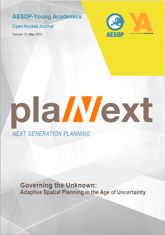 						View Vol. 12 (2022): Governing the Unknown: Adaptive Spatial Planning in the Age of Uncertainty 
					