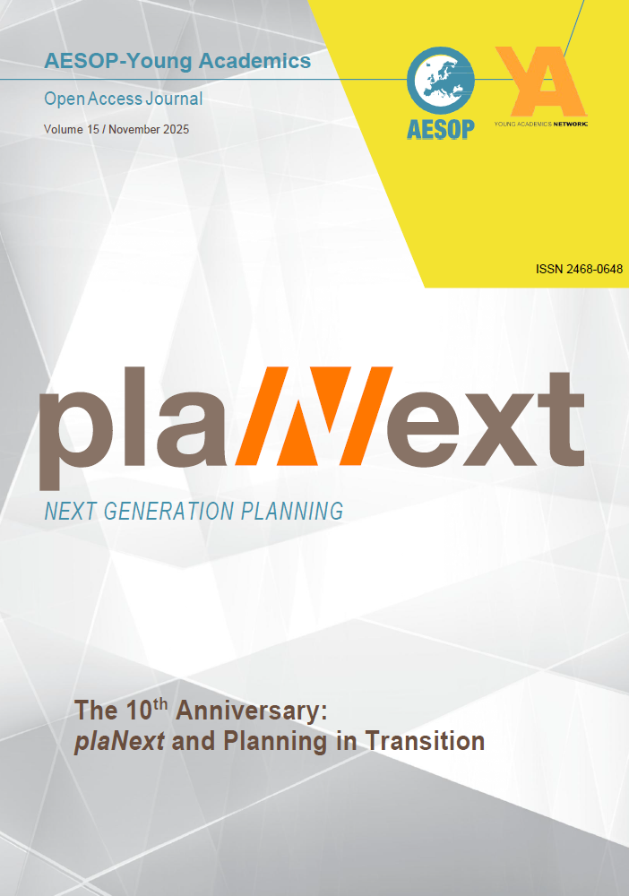 						View Vol. 15 (2025): The 10th Anniversary: plaNext and Planning in Transition 
					